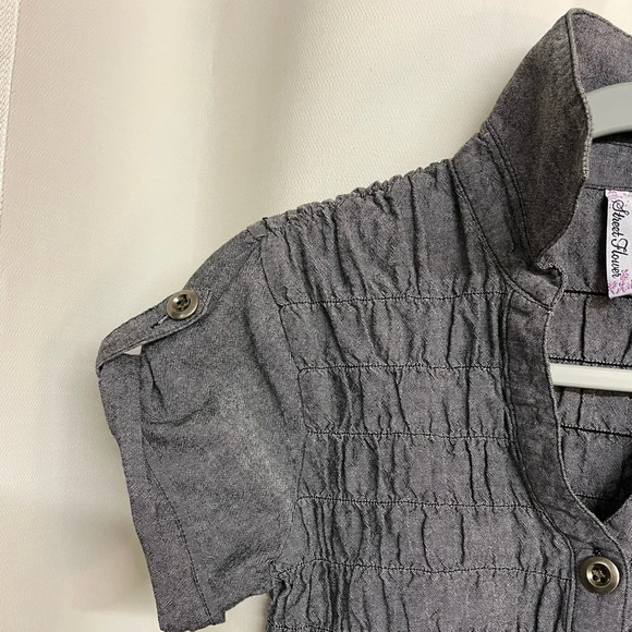 Street flowers gray tunic size small - Picture 4 of 6